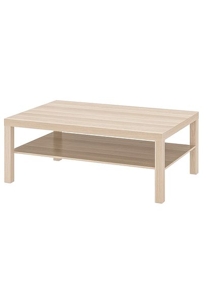 erorex Coffee table, white stained oak effect, 118x78 cm