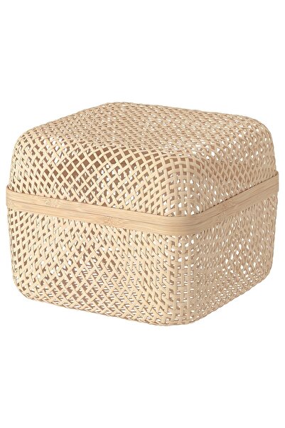 erorex صندوق مع غطاء، طبيعي، 30x30x23 سم