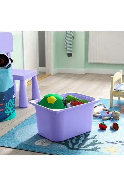 erorex Storage box, lilac, 42x30x23 cm