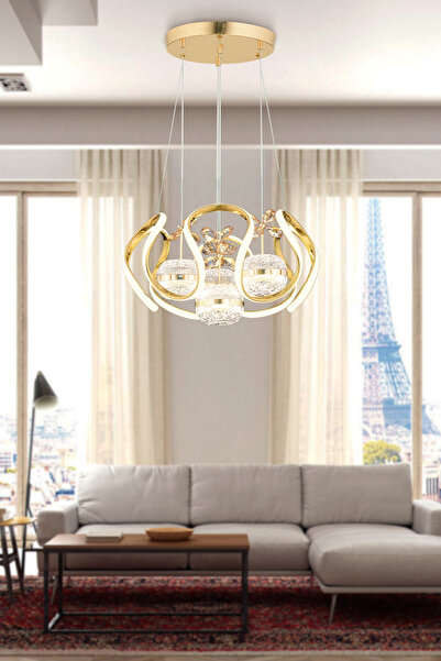 SEBA AYDINLATMA DRON GOLD 4LÜ PRENSES Kumandalı ve Dimmerli (Beyaz, Sarı, Gün...