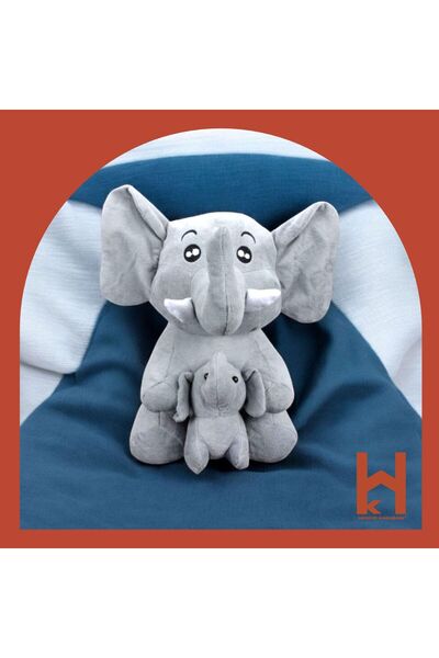Hediye Kasabası 45 CM PELUŞ FİL VE YAVRUSU