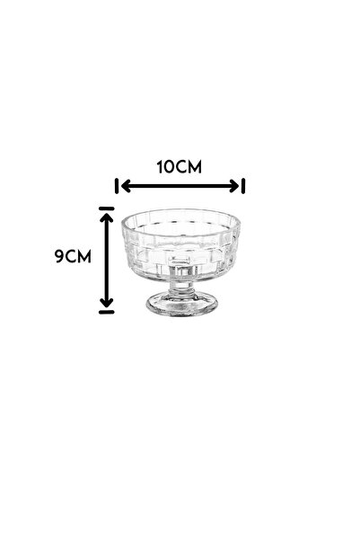 Blinkmax Glass bowl with a multi-use base, 6 pieces