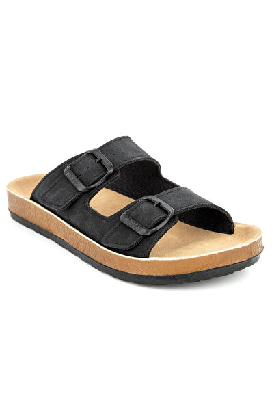 Muya Yuna Adjustable Upper Belt and Anatomical Sole Nubuck Women's Slippers