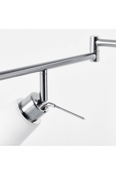 erorex Ceiling spotlight with 5 spots, nickel-plated