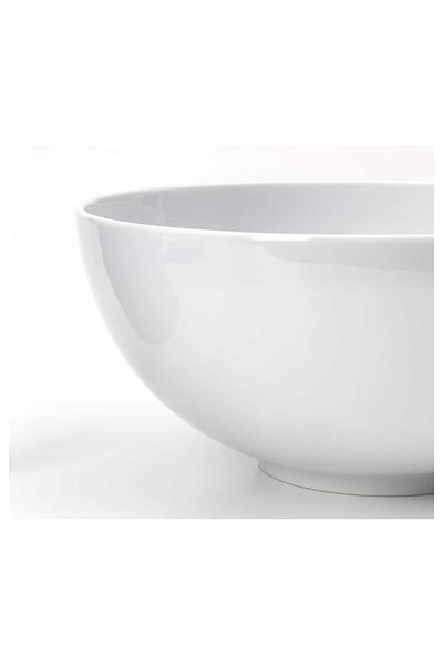 erorex وعاء، جوانب مدورة، أبيض، 22 سم