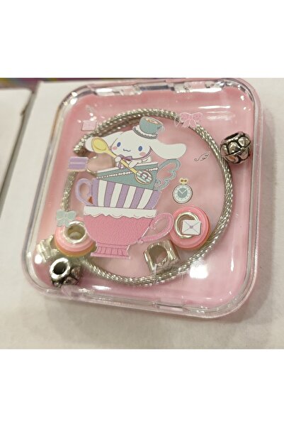 bundle island Kuromi ve cinnamoroll figürlü pand. model bileklik (1 adet )