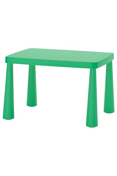 erorex Children's table, in/outdoor/bright green, 77x55 cm