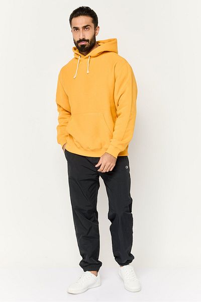 Champion Men Sportswear Fit Long Sleeves Outdoor Hoodies, Yellow