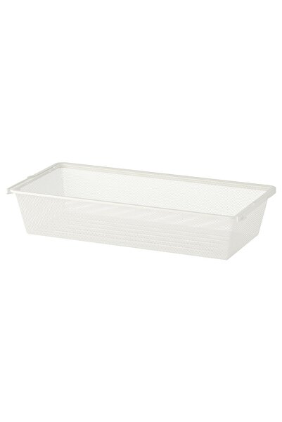 AZOZ MERCHLY Mesh basket, white, 80 x 40 x 15 cm