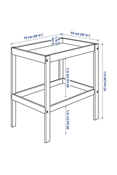 erorex طقم أثاث أطفال مكون من قطعتين، خشب الزان، 60×120 سم