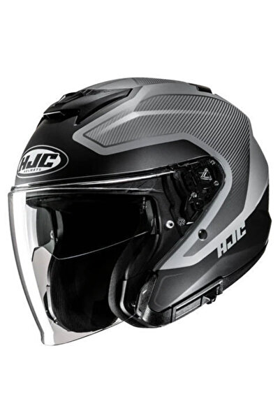HJC İ31 Tevis MC5SF Yarım Motosiklet Kaskı Mat Siyah Gri