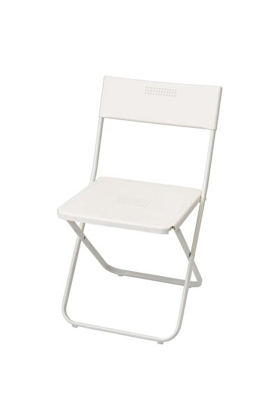 erorex كرسي خارجي قابل للطي باللون الأبيض