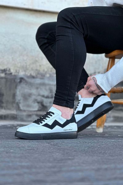 RUBY BOUTİQUE White Black Men's Casual Shoes