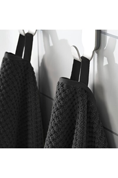 erorex Bath towel, black, 70x140 cm