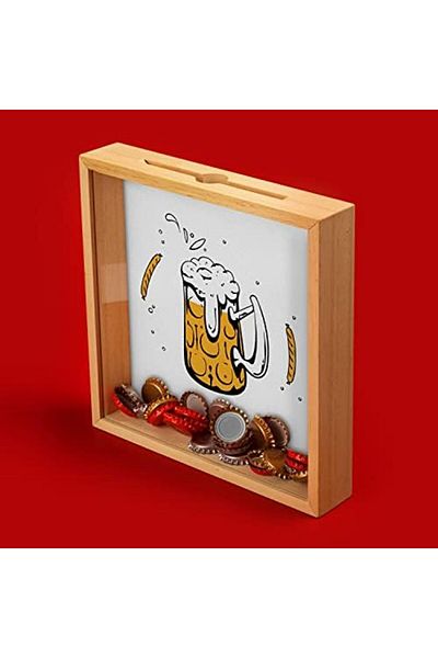 STOREMAX Collection Box with Glass Design Star Shop Trend 1002192