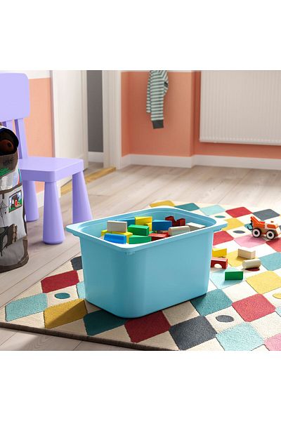 erorex Storage box, light blue, 42x30x23 cm