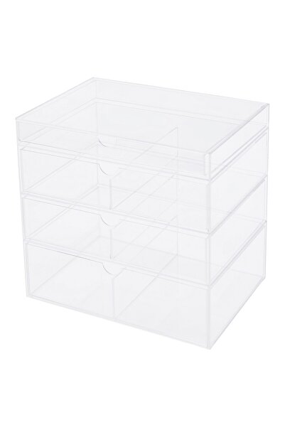 erorex خزانة مستحضرات التجميل مع 4 أدراج، 25.5 × 18 سم