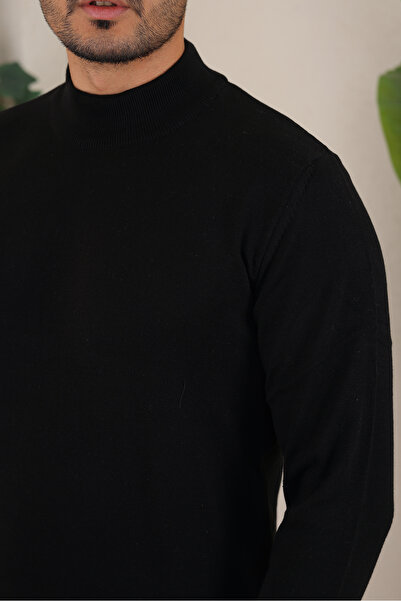 İDS COLLECTİON Erkek Yarım Balıkçı Boğazlı Yaka Triko Kazak