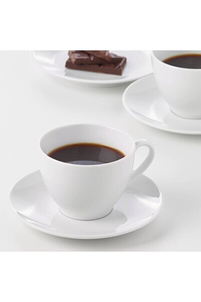 erorex Coffee cup and saucer, white, 20 cl