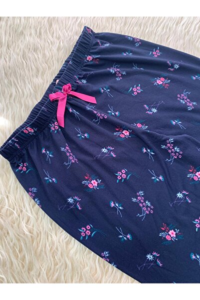 OMODAM Kadın Bambu Milan Kumaş Desenli Pijama Altı