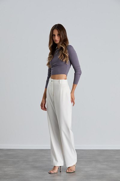 Işşıl Işil 4550-High Waist Pocketless Palazzo Pants