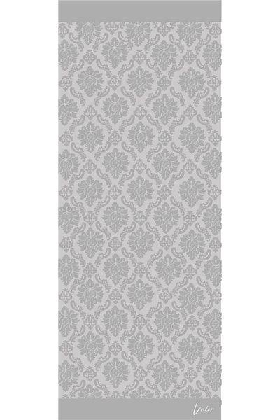 VALORSCARF Ice Gray Brocade Shawl