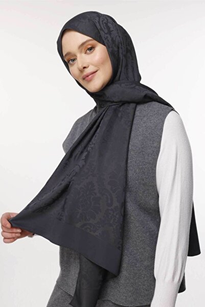 VALORSCARF Anthracite Brocade Shawl