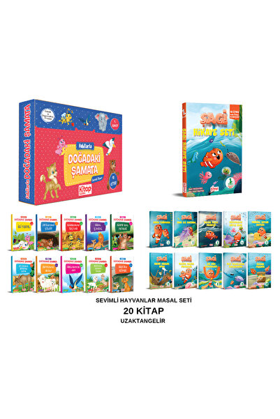 uzaktangelir Fabllarla Okumayı Sevdiren Büyük Boy Renkli Resimli Sevimli Hayv...