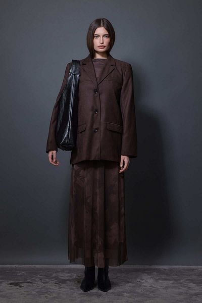 Tailors Room Кафяво велурено яке