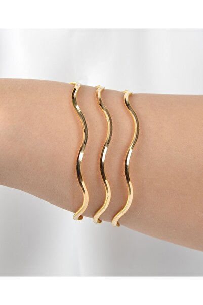 kuyumcu nurettin 17 (Gram) Dalgalı Ajda  Yatırımlık İşçiliksiz Bilezik 22 Aya...