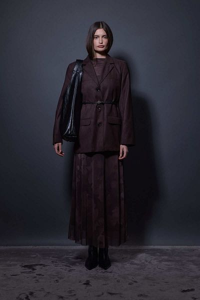 Tailors Room Кафяво велурено яке