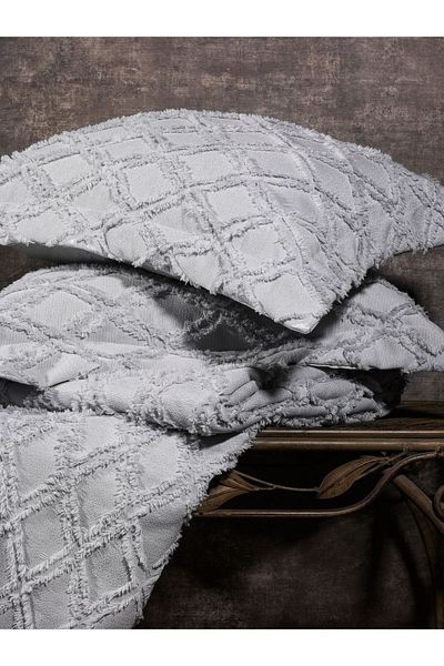 baladı home ev tekstil home collection Double Pompom Bedspread (Set 3 Pieces) Boxed Bedspread and 2 Pillowcases