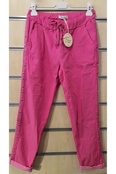 Park Moda Italian Trousers with Staple Detail