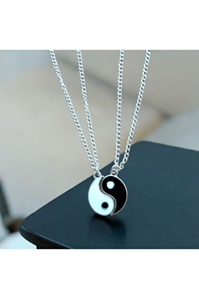 Ruemora Unisex Yin Yang Chain Dear Best Friends Friendship Necklace
