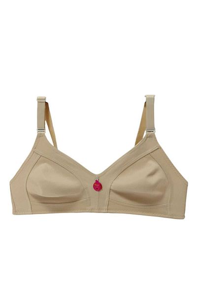 wear treasure Γυναικείο Σουτιέν Plus Size C Cup Βαμβακερό Χτενισμένο Σουτιέν