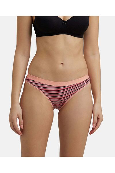 JOCKEY Low-waist Bikini Panties with Outer Elastic (Pack of 5) 3005-05 Multicolor