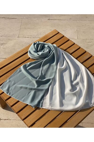 Bayram Giyim Шовкова двоколірна хустка Medina