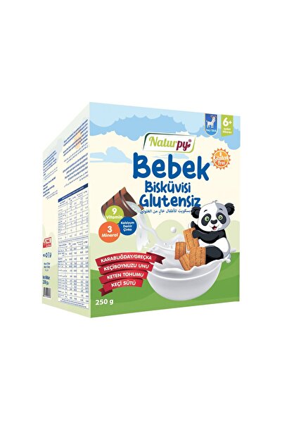 Naturpy Glutensiz Keçi Sütlü Bebek Bisküvisi 250g