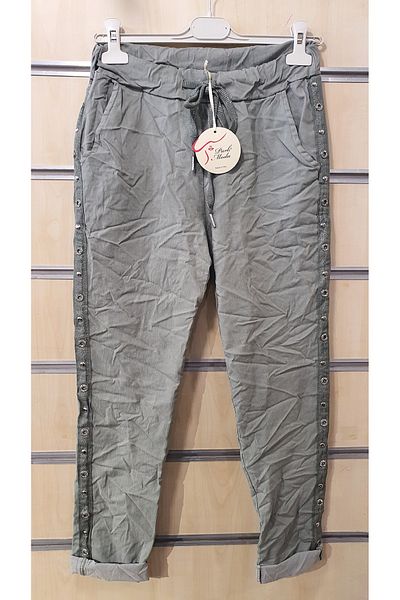 Park Moda Italian Trousers with Staple Detail