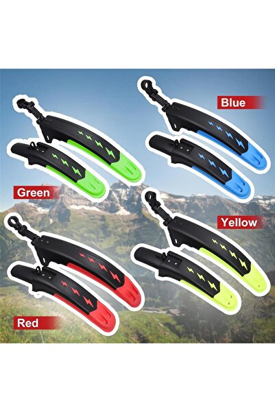 Rectus BİSİKLET ÇAMURLUK KIRMIZI  ÖN ARKA PRATİK MONTAJ 24-26-27,5-29 UYUMLU