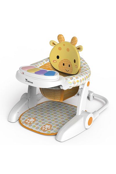 TEKNUM Baby Portable Dining Feeding Chair and Recliner Activity Chair - Giraffe