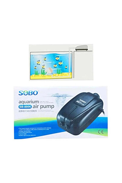 Sobo SB-8806 Çift Çıkışlı Akvaryum Hava Motoru 2x5l/dak. 4,5 W