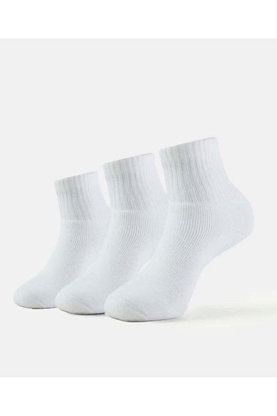 JOCKEY Sport Ankle Socks 3Pcs Pck 7036-03 White