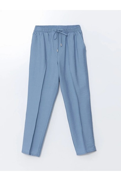 LC Waikiki LCW Modest Mavi Beli Lastikli Kadın Pantolon