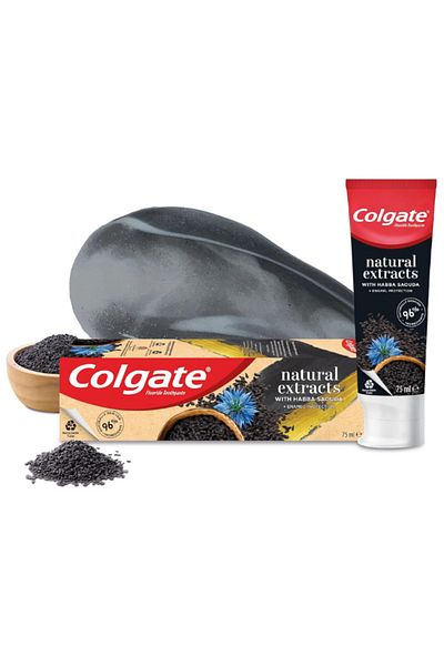 Colgate Colgate Toothpaste, Natural Extracts, Black Seed, Enamel Protection, 75 ml
