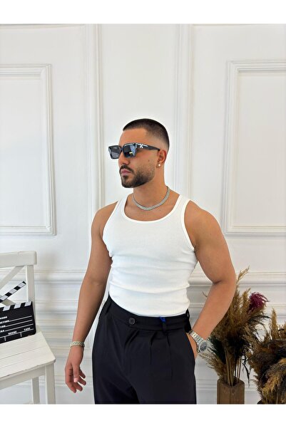 elkumoda Soft Textured Sweat Absorbing Sports Tank Top Cotton Slim Fit Ribbed...