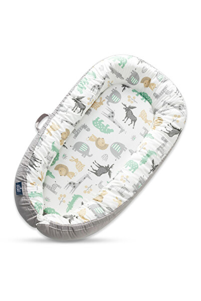 Little Story سرير استرخاء ناعم قابل للتنفس مصنوع من الألياف للأطفال حديثي الو...