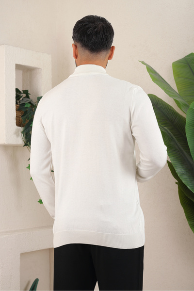 İDS COLLECTİON Erkek Yarım Balıkçı Boğazlı Yaka Triko Kazak