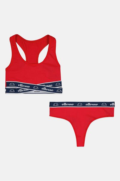 Ellesse Women 2 Pieces Bralette And Underwear Set, Red