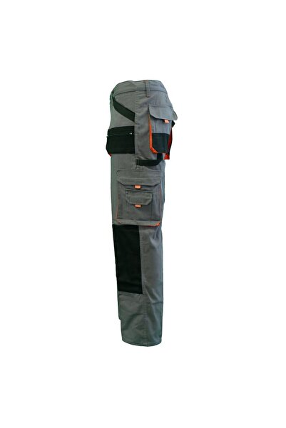 megeteks Çok Cepli İş Pantolonu Dayanıklı İşlevsel  Harman Kumaş İnşaat Usta Pantolonu